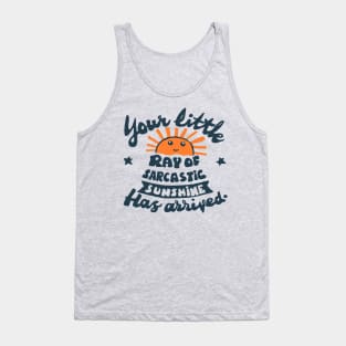 funny quote little ray of sarcastic sunshine Tank Top